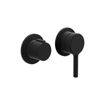 PI Bateria wannowo-prysznicowa podtynkowa, czarny mat