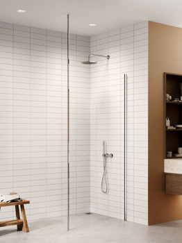 Walk-in 90x200 – Chrom, szkło 8 mm (K-1716-WS) | New Trendy