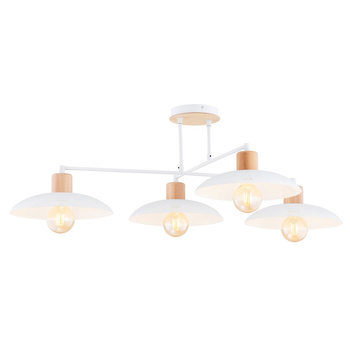 Lampa sufitowa ażurowe klosze KOBE 4 WHITE 1319/4