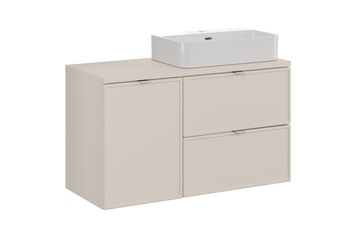 Zestaw meblowy 100cm z blatem i umywalką nablatową Trust Bella Cashmere – SET-BC B CASHMERE 100CM UN TRUST WH