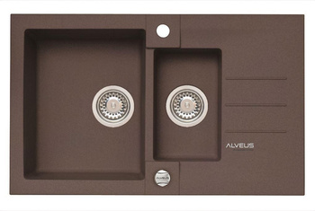 ALVEUS ROCK 70 zlewozmywak granitowy chocolate 4217003