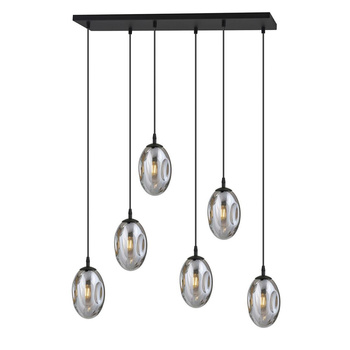 Żyrandol, lampa sufitowa z minimalistycznymi kloszami EMIBIG 1266/6