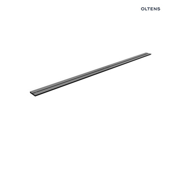 Oltens Langan Slim 90 maskownica odpływu prysznicowego liniowego grafit połysk/grafit szczotkowany 30020400