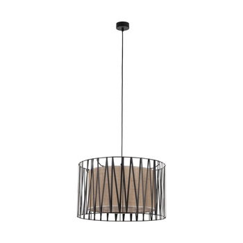 Lampa sufitowa z dekoracyjnym zawieszeniem 3x15W brązowy/czarny HARMONY 4557