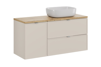 Zestaw meblowy 120cm z blatem i umywalką nablatową Smile Bella Cashmere – set-bc b artisan 120cm un smile 50