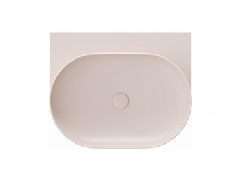 Ravak Umywalka ceramiczna Ravak cienkościenna Yard 60 cm bez otworu Alabaster Pink XJX0G060000