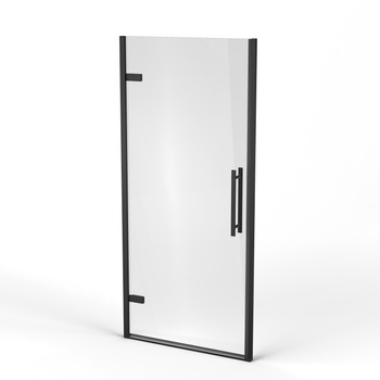 Drzwi prysznicowe uchylne Ravak COOL! COSD1 90 czarne/szkło transparentne Ravak X0VV70300Z1