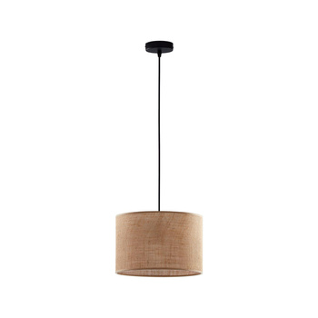 Lampa w stylu ekologicznym z czarno-brązowym efektem wykończenia E27 JUTA 6580