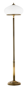 ZEUS klasyczna lampa podłogowa patynowana klosz 0627