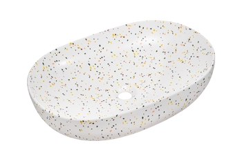 Umywalka nablatowa ceramiczna Matowe Lastryko 60cm UN-LILI-MW21 Comad