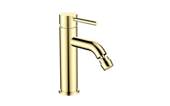 Bateria bidetowa Veo stojąca jasny złoty – Besco BB-V-JZ, jasne złoto