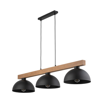 Lampa wisząca do jadalni z regulacją światła czarny-brązowy 3x15W OSLO 4710