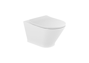 GAP ROUND ZESTAW Miska wc podwieszana Rimless + deska wolnoopadajaca slim duroplast