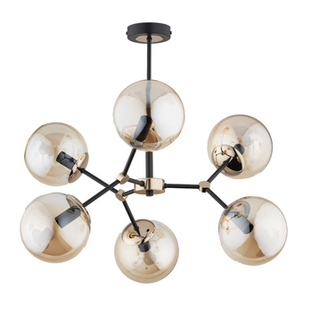 Żyrandol 6-punktowy FOTON 63121 z okrągłymi kloszami