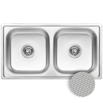 STANDARD zlewozmywak dwukomorowy