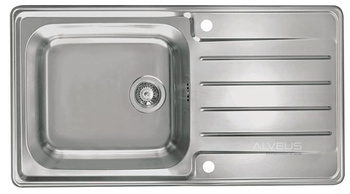 ALVEUS PRAKTIK 100 zlewozmywak stalowy len  1097989