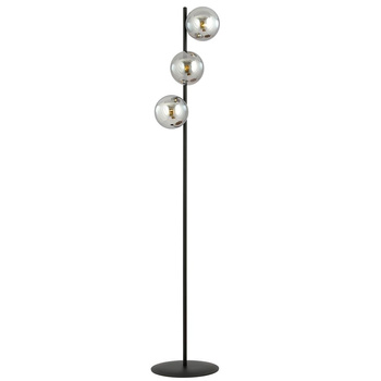Lampa stojąca podłogowa 3x kule 10W E14 dymiona/czarna 875/LP3 ROSSI LP3