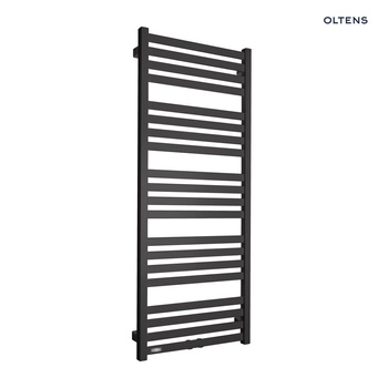 Oltens Vanlig grzejnik łazienkowy 121x50 cm czarny mat 55008300
