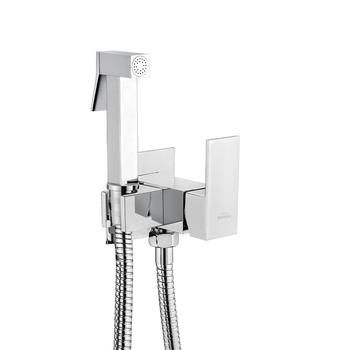 BATERIA BIDETOWA PODTYNKOWA KWADRATOWA, CHROM