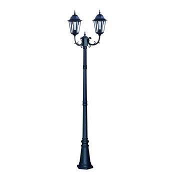 Wysoka zewnętrzna lampa stojąca K-7006A2/2 czarna z serii LOZANA