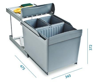 ALVEUS Sortownik Albio 30 ( 16 L + 2x7,5 L)