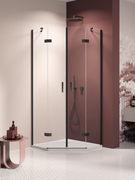 Kabina prysznicowa 100x80x200 – Czarny, szkło 6 mm (K-3791) | New Trendy