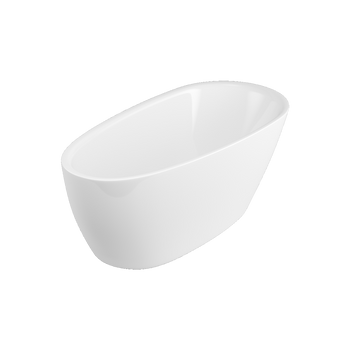 Olia 2.0 wanna owalna 160x75 cm wolnostojąca, biały połysk