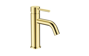 Bateria stojąca umywalkowa niska Veo II jasne zloto