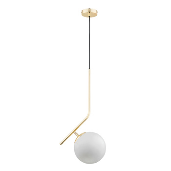 Klasyczna lampa wisząca z kloszem 61229 LIBERTY ZŁOTA