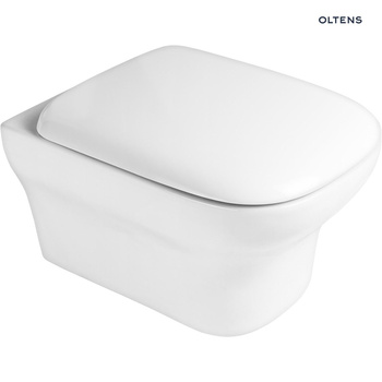 Zestaw Oltens Gulfoss miska WC wisząca PureRim z powłoką SmartClean z deską wolnoopadającą 42508000