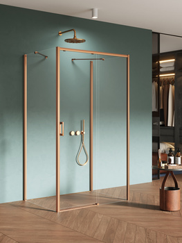 Kabina prysznicowa 110x70x200 – Miedziany, szkło 6 mm (K-4075) | New Trendy