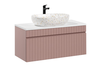 Zestaw meblowy 100cm z umywalką nablatową Iconic Rose – SET -ICR B 100 CM LILI-MW21