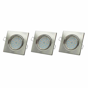 ZESTAW OCZEK KWADRATOWYCH 3x5W GU10