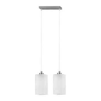 Podwieszana lampa sufitowa 2-punktowa ICE LISTWA 115 SREBRNA