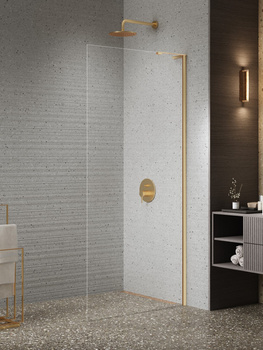 Walk-in 70x200 – Złoty, szkło 8 mm (K-1738-WL) | New Trendy