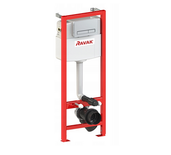 Ravak GPX2240080 – Stelaż podtynkowy Ravak WC Smart Basic + przycisk spłukujący M08 prostokątny chrom