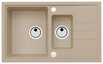 ALVEUS Zlewozmywak granitowy INTERMEZZO 70 beżowy  1307055