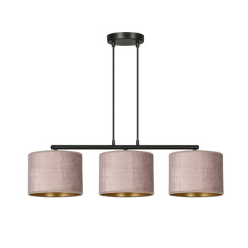Lampa wisząca dekoracyjna 3x60W różowy/złoty 1053/3 HILDE 3
