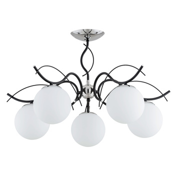 Dekoracyjna lampa sufitowa 5-punktowa YUTA 63208 CZARNA