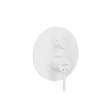 PI bateria prysznicowo-wannowa podtynkowa 3 funkcyjna, biały mat