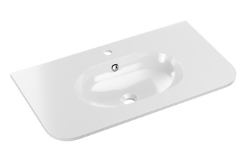 Umywalka meblowa jednokomorowa 80cm PURE WHITE GLOSS UM 80-46