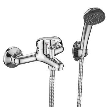 PEDRO bateria wannowa ścienna z zestawem natryskowym