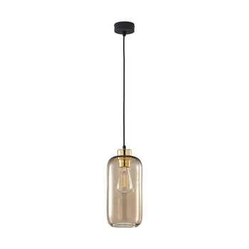 Lampa wisząca MARCO regulowana wysokość, klosz dymiony 1xE27