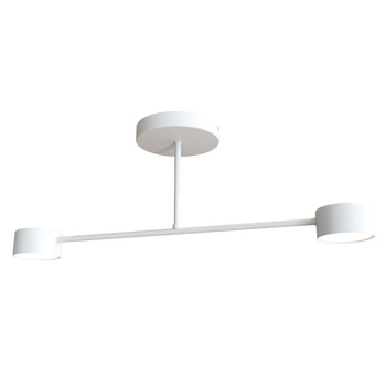 Lampa sufitowa nowoczesna Halo biała 2xGX53 EMIBIG 1356/2