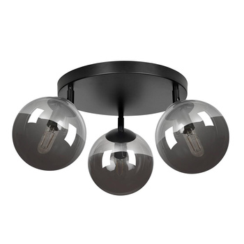 Lampa sufitowa kuliste klosze małe gwinty E14 grafit 3x40W 777/3APREM TOFI 3A PREMIUM