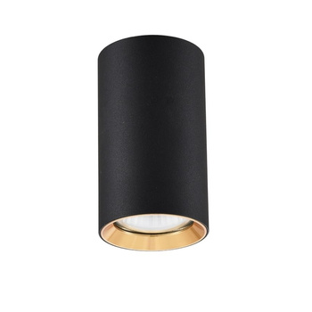 Tuba natynkowa Manacor 13 cm czarno - złote 1xGU10