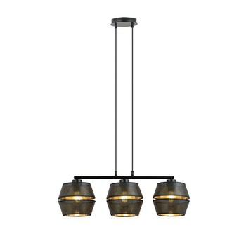 Lampa wisząca z bażurami 3xE27 MALIA 3 WHITE/GOLD 1185/3