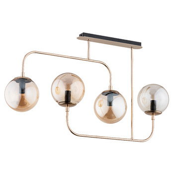 Elegancka lampa sufitowa 4-punktowa TREVI 63044 z kloszami
