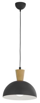 VITO kuchenny zwis czarno-biały 1-płomienny lakierowany 1839