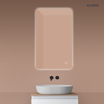 Oltens Nordlis lustro 60x100 cm prostokątne z oświetleniem od tyłu z matą grzewczą 64120000